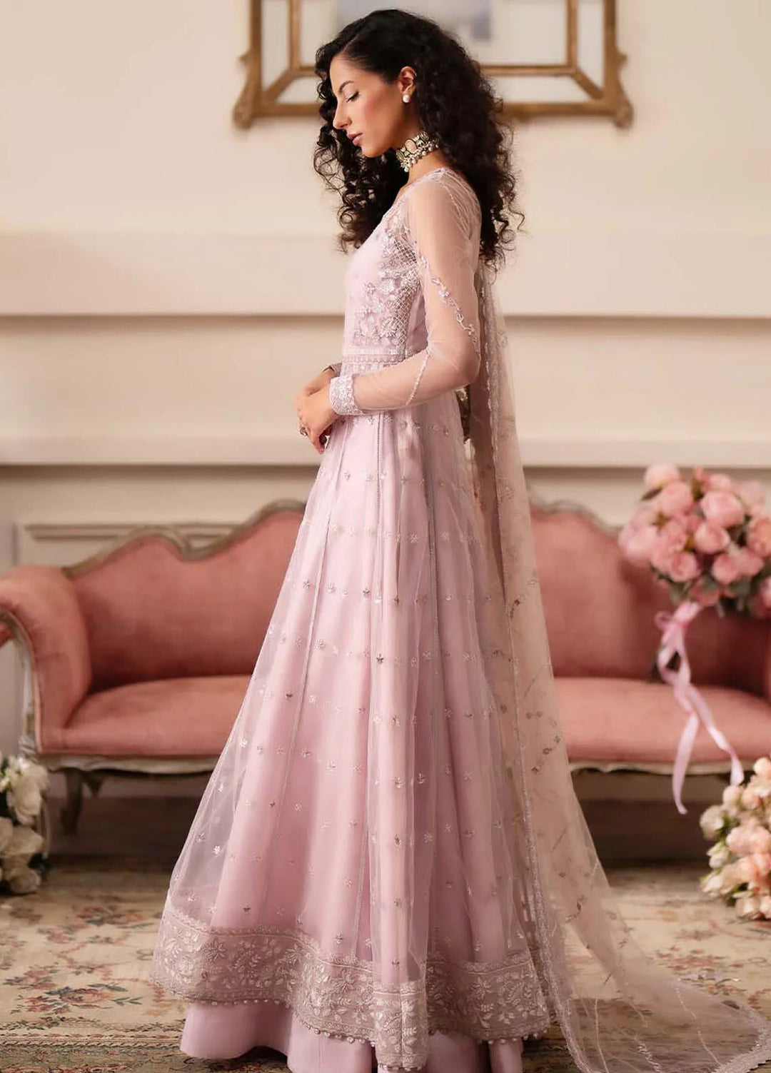 Aurelle By Seran Embroidered Net Suit Unstitched 3 Piece SRN24AL D-04 Helena - Formal Collection