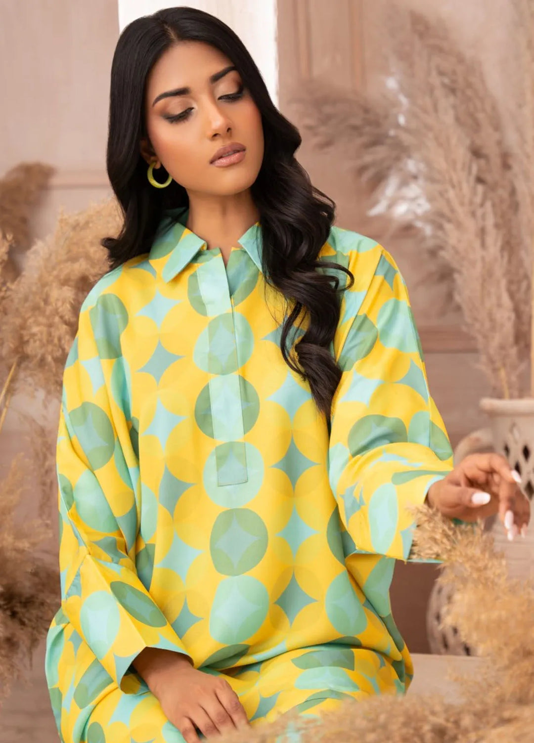 Ayla Studio Pret Printed Georgette 2 Piece Suit G-004 Warm Mint