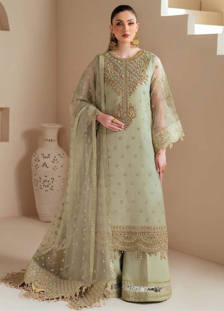 Aymal by Alizeh Fashion Embroidered Chiffon Suits Unstitched 3 Piece AFB25BC D-02 Alish - Luxury Collection