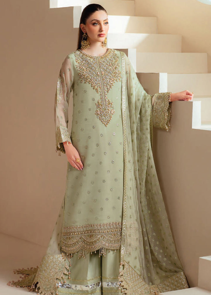 Aymal by Alizeh Fashion Embroidered Chiffon Suits Unstitched 3 Piece AFB25BC D-02 Alish - Luxury Collection