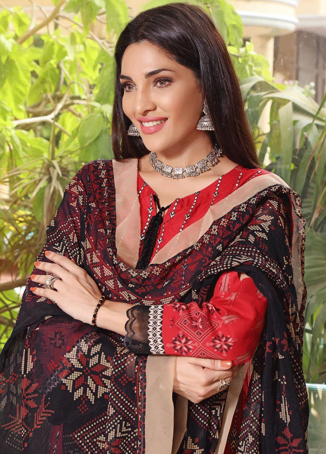 Ayman By Khas Embroidered Lawn Suits Unstitched 3 Piece KHS23A KC-1428 - Summer Collection