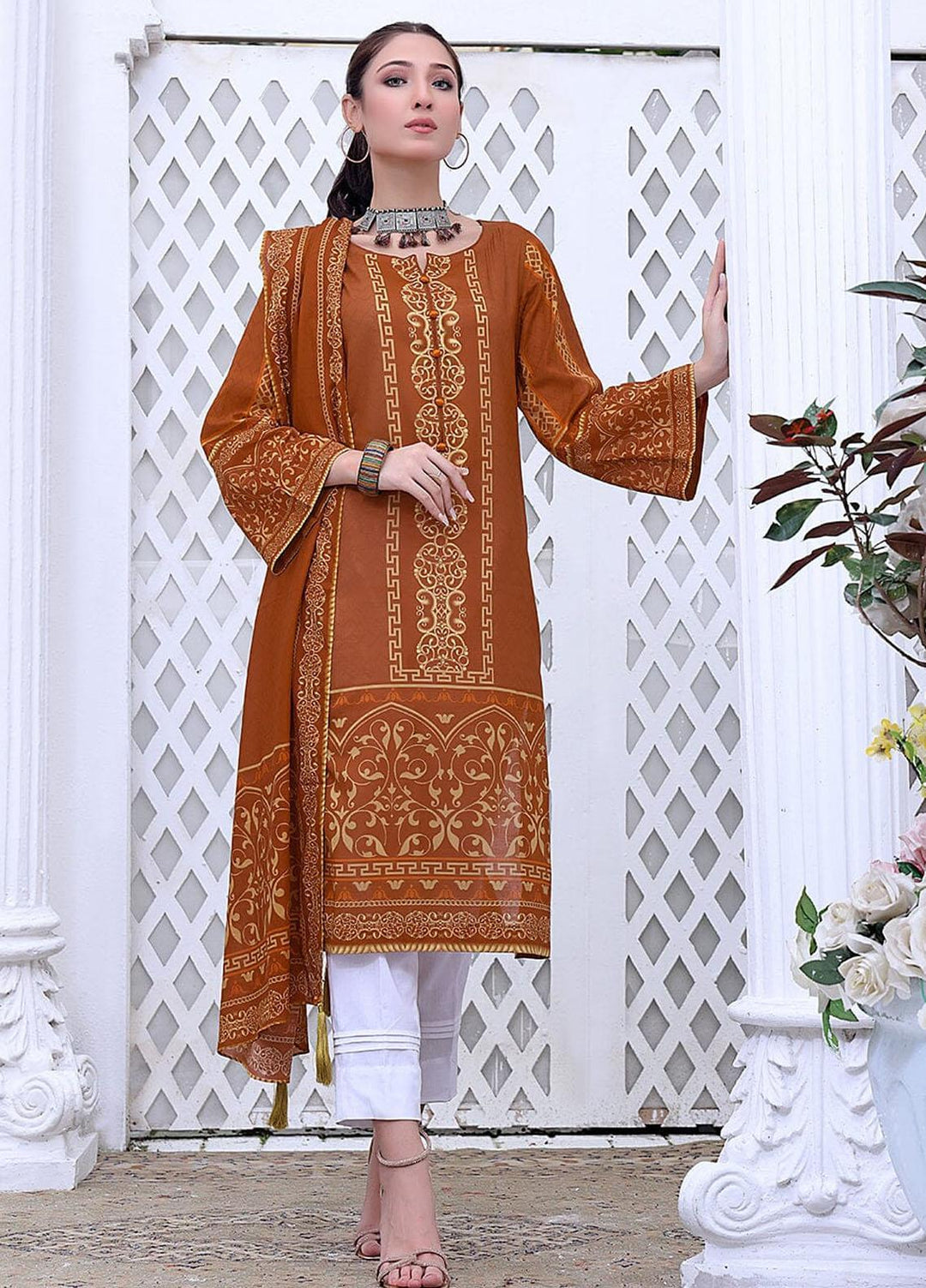 Ayman By Khas Printed Lawn Suits Unstitched 2 Piece KHS23A RKL-1498 - Summer Collection