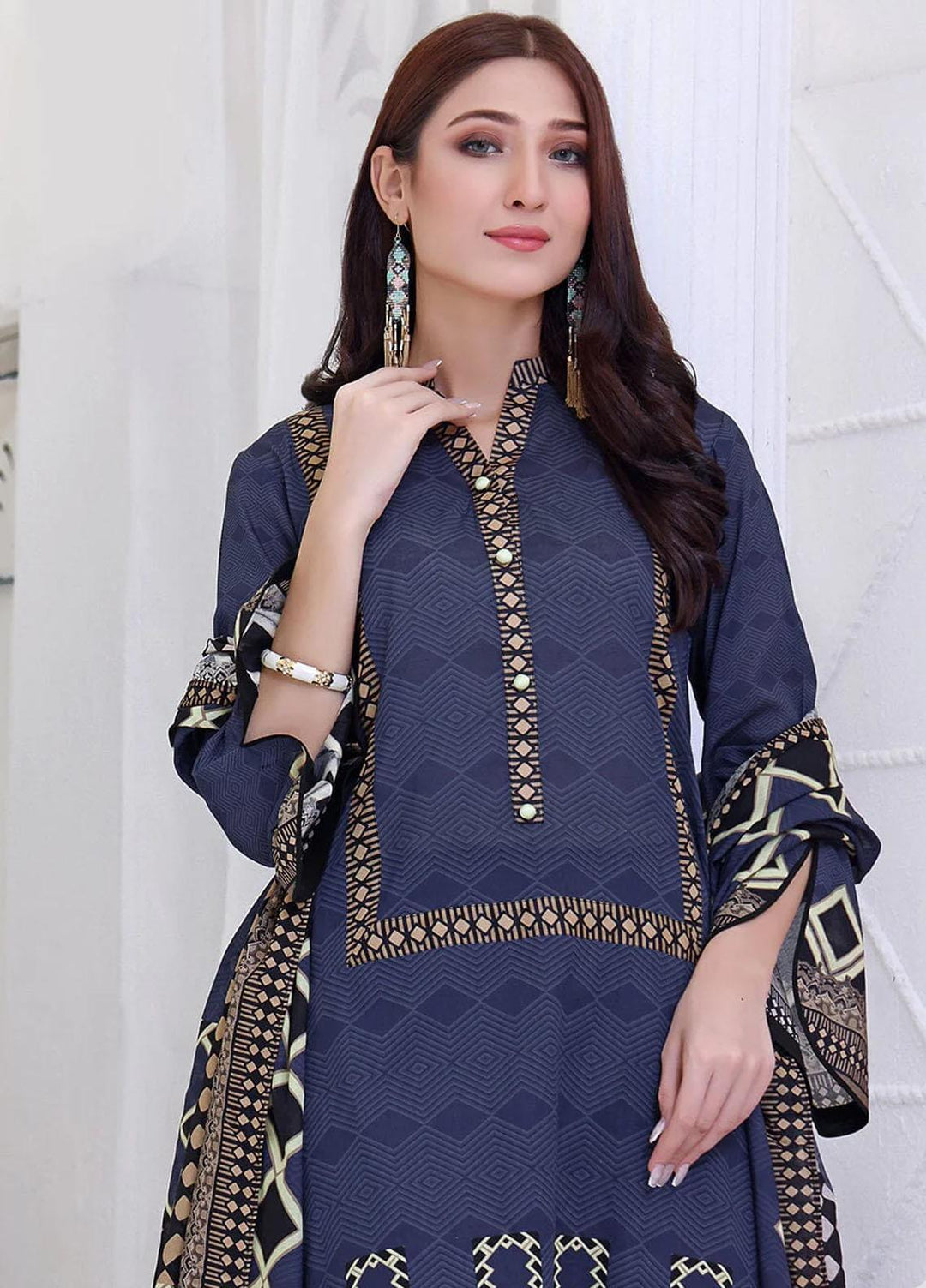 Ayman By Khas Printed Lawn Suits Unstitched 2 Piece KHS23A RKL-1500 - Summer Collection