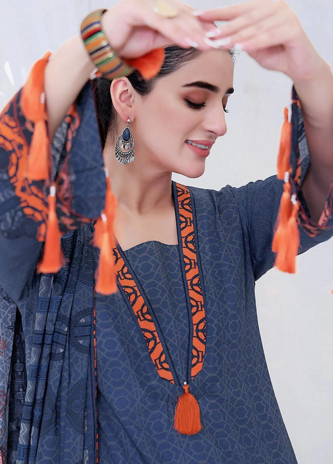 Ayman By Khas Printed Lawn Suits Unstitched 2 Piece KHS23A RKL-1504 - Summer Collection