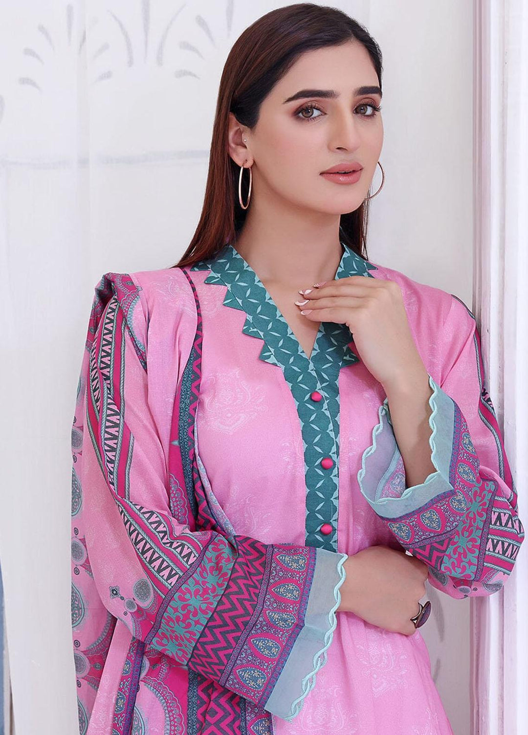 Ayman By Khas Printed Lawn Suits Unstitched 2 Piece KHS23A RKL-1505 - Summer Collection