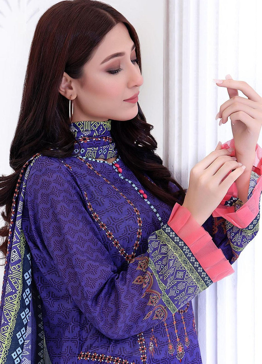 Ayman By Khas Printed Lawn Suits Unstitched 2 Piece KHS23A RKL-1506 - Summer Collection