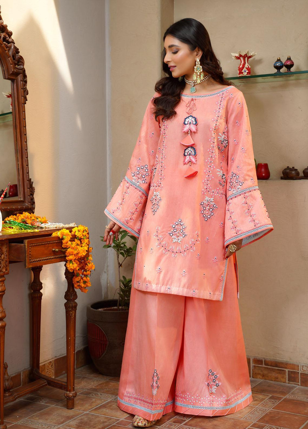 Maira Zunnorain Ready to Wear (RTW)  Silk 3 Piece Suit Leila MZC-02-05