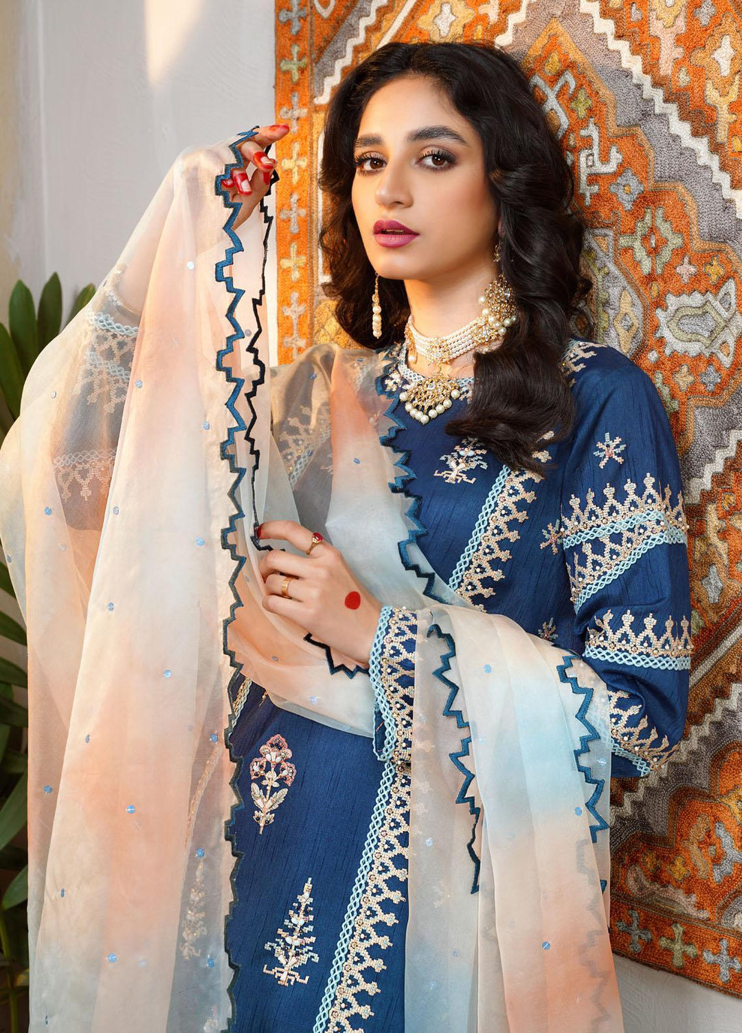 Maira Zunnorain Ready to Wear (RTW)  Silk 3 Piece Suit Shaad MZC-02-02
