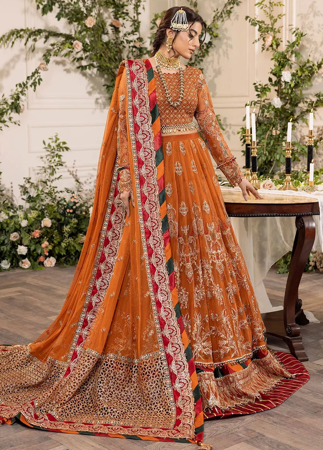 Azalea By House of Nawab Embroidered Net Suit Unstitched 3 Piece HON24A D-01 Mahi - Formal Collection
