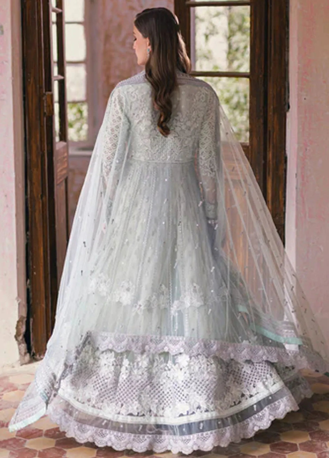 Azure Embroidered Net Suit Unstitched 4 Piece AZ24W Aarzoo - Formals Collection