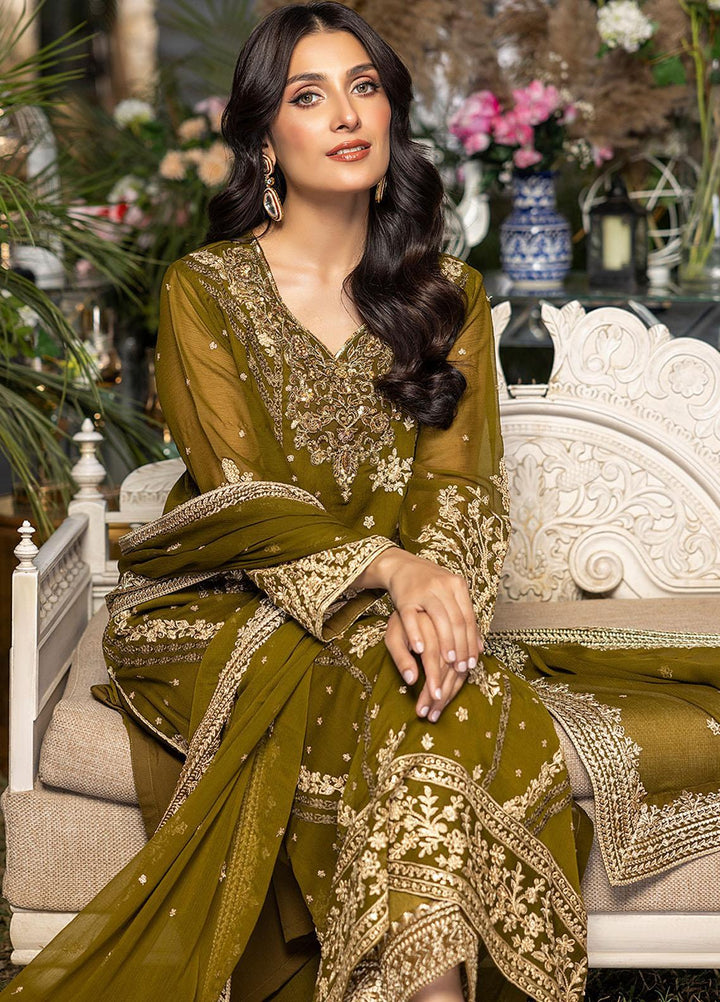 Azure Embroidered Chiffon Suits Unstitched 3 Piece AZU23L AS-100 Eden Glow - Luxury Collection