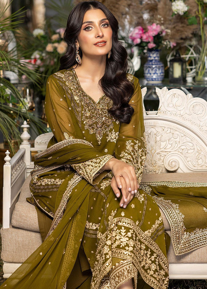 Azure Embroidered Chiffon Suits Unstitched 3 Piece AZU23L AS-100 Eden Glow - Luxury Collection