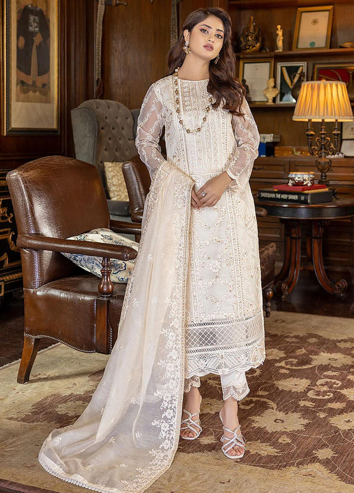 Azure Pret  Organza 3 Piece Suit Regal Beaute RBAS90