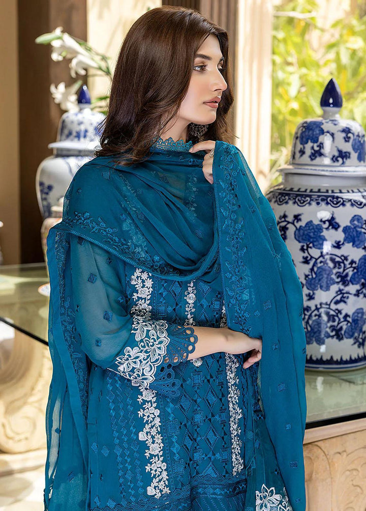 Azure Pret  Chiffon 3 Piece Suit Glamour Glow GGAS86
