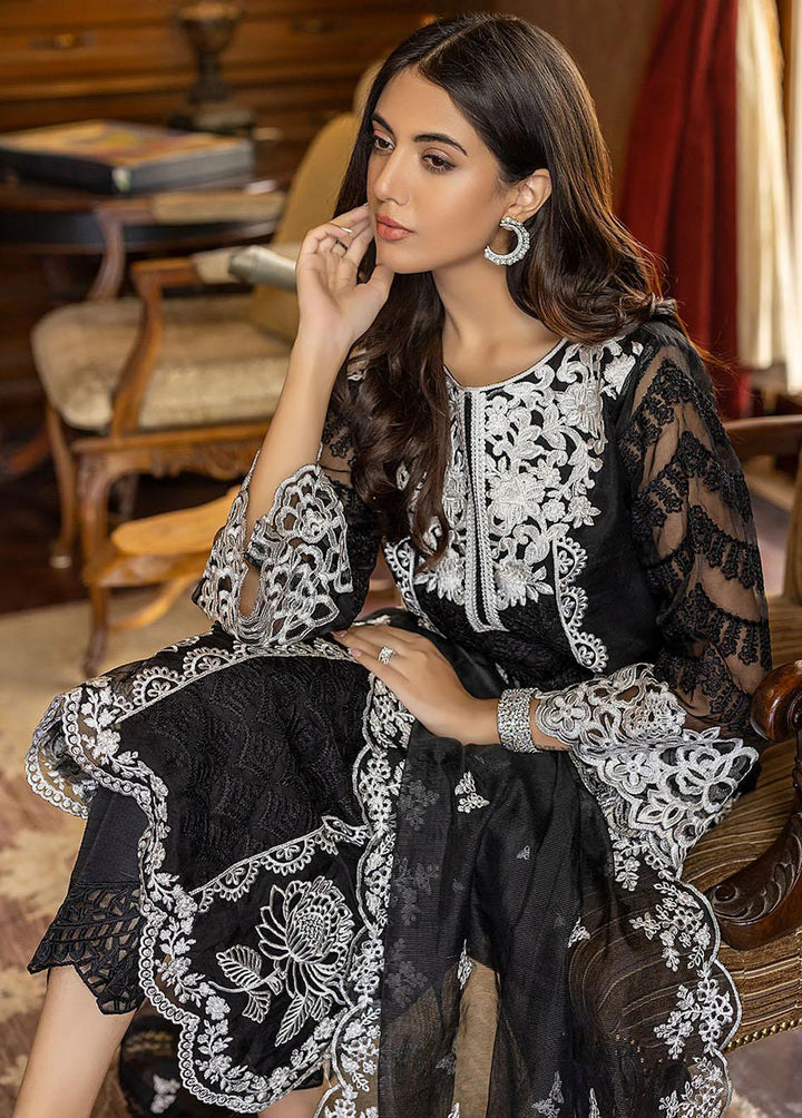 Azure Pret  Organza 3 Piece Suit Mystique Noir MNAS91