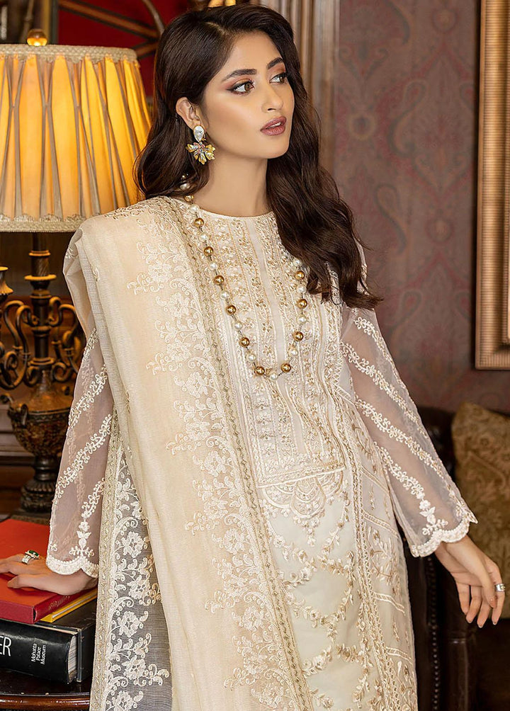 Azure Pret  Organza 3 Piece Suit Regal Beaute RBAS90