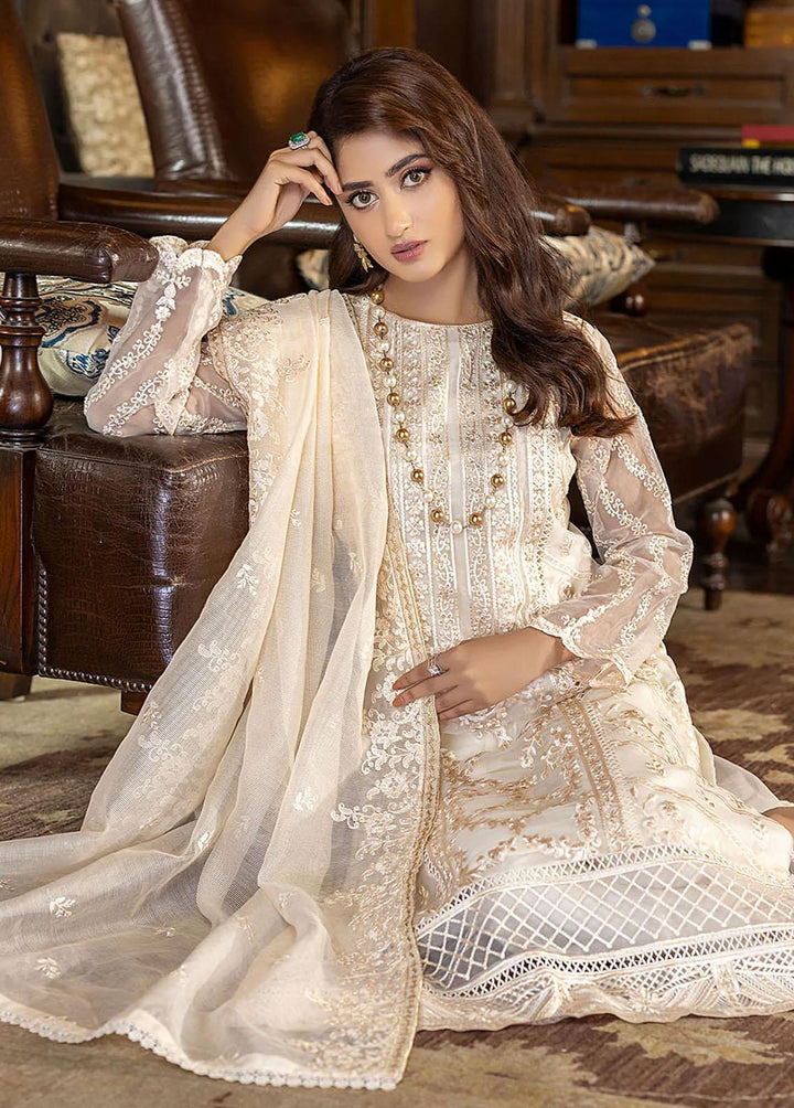 Azure Pret  Organza 3 Piece Suit Regal Beaute RBAS90