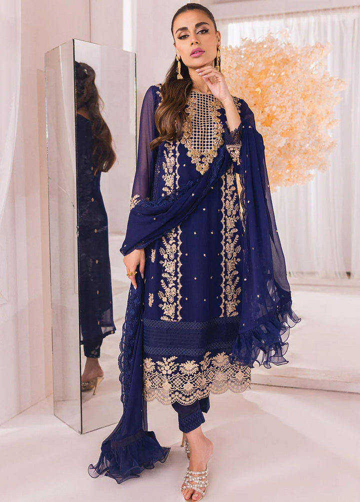 Azure Embroidered  Suits Unstitched 4 Piece AZU23LE Eden Dew - Luxury Collection