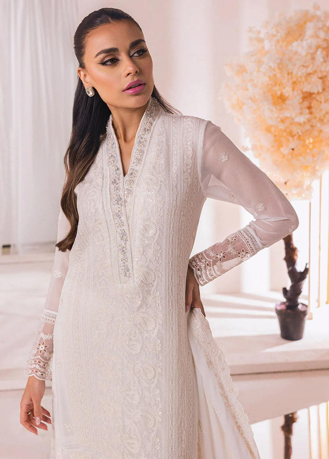 Azure Embroidered  Suits Unstitched 4 Piece AZU23LE Jasmine - Luxury Collection