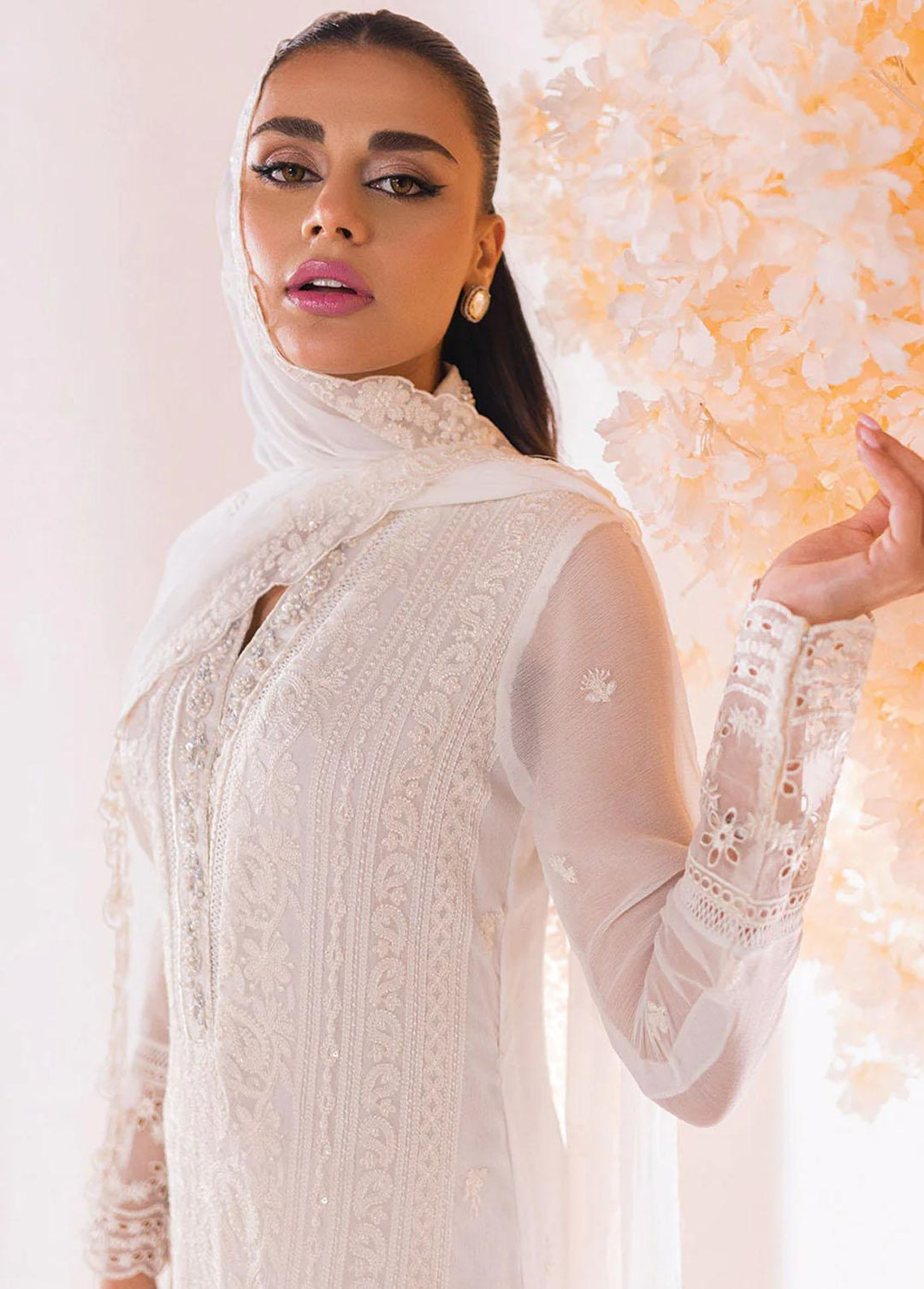 Azure Embroidered  Suits Unstitched 4 Piece AZU23LE Jasmine - Luxury Collection