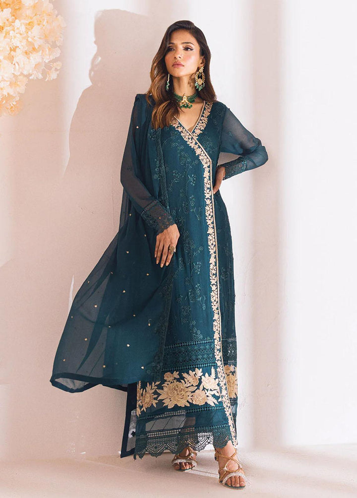 Azure Embroidered  Suits Unstitched 4 Piece AZU23LE Royal Meadow - Luxury Collection
