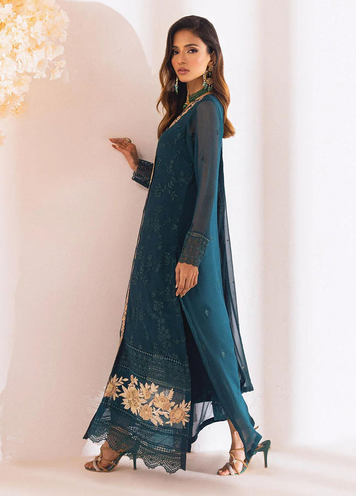 Azure Embroidered  Suits Unstitched 4 Piece AZU23LE Royal Meadow - Luxury Collection