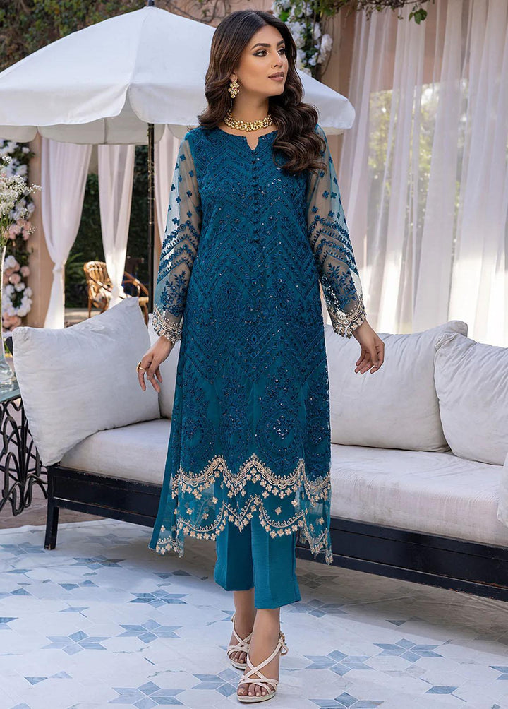 Azure Pret  Net Shirt Fiery Blue FBAZK165