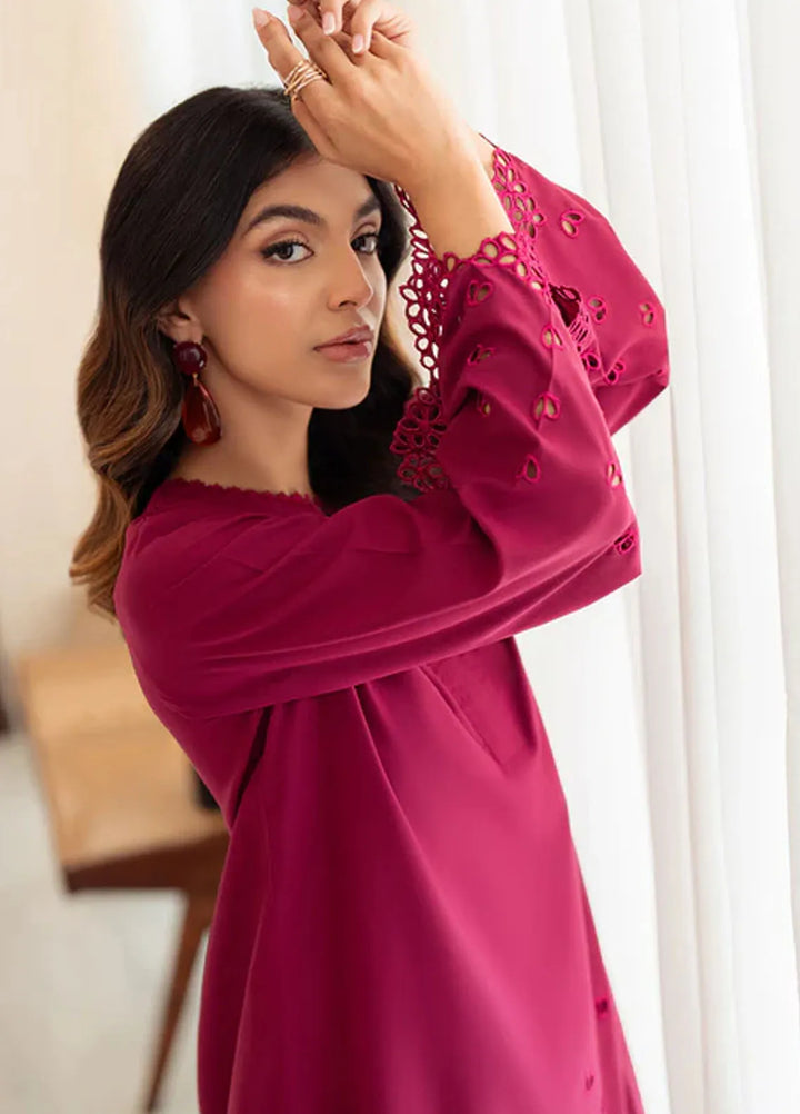 Azure Pret Casual Blended 2 Piece Suit Plum Delight
