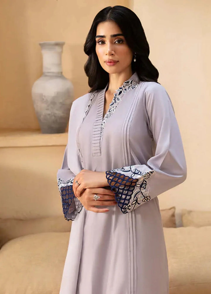 Azure Pret Embroidered Bamber Silk 3 Piece Suit Cloud Couture