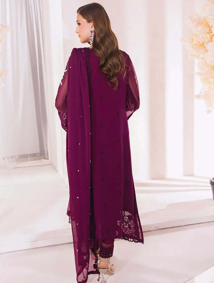 Azure Pret Embroidered Chiffon 3 Piece Suit Dreamy Glint