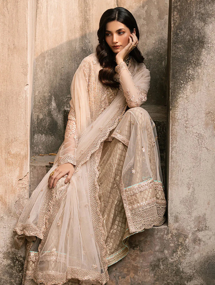 Azure Pret Embroidered Chiffon 3 Piece Suit Ethereal Majesty