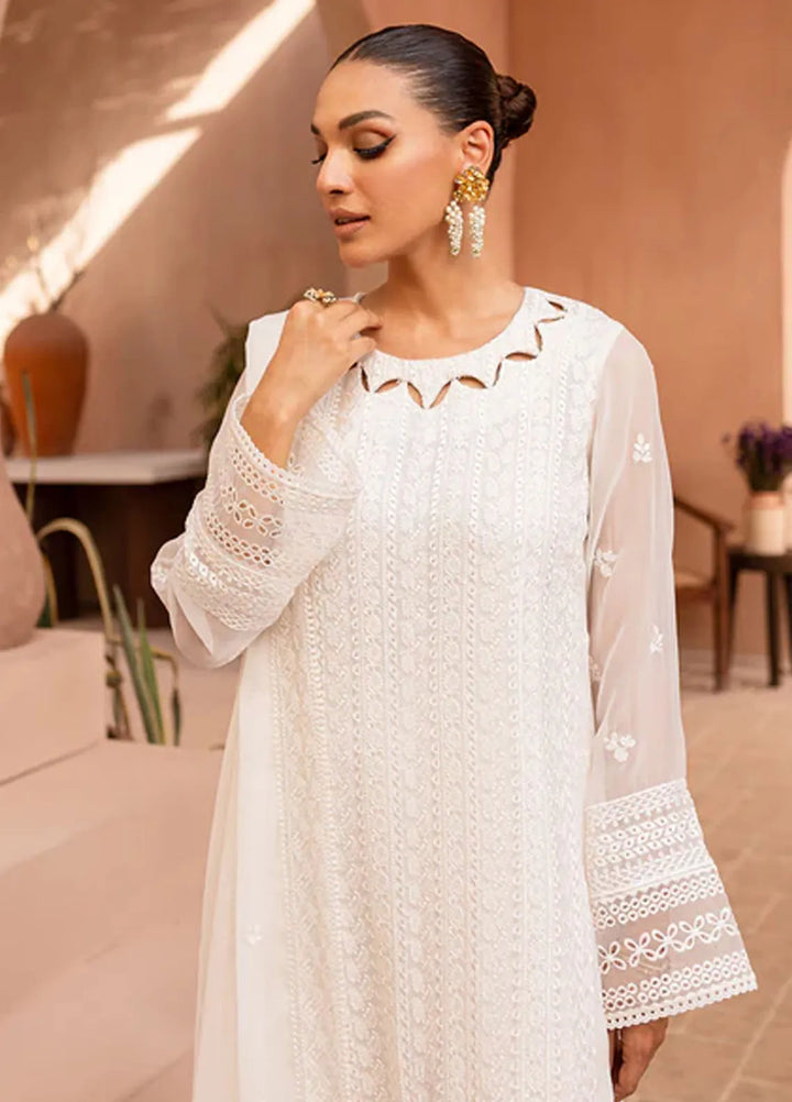 Azure Pret Embroidered Chiffon 3 Piece Suit Royal Allure