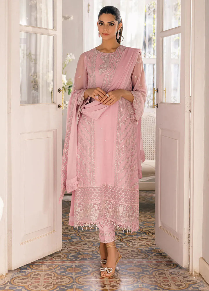 Azure Pret Embroidered Chiffon 3 Piece Suit Tender Tulip