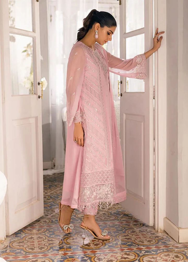 Azure Pret Embroidered Chiffon 3 Piece Suit Tender Tulip