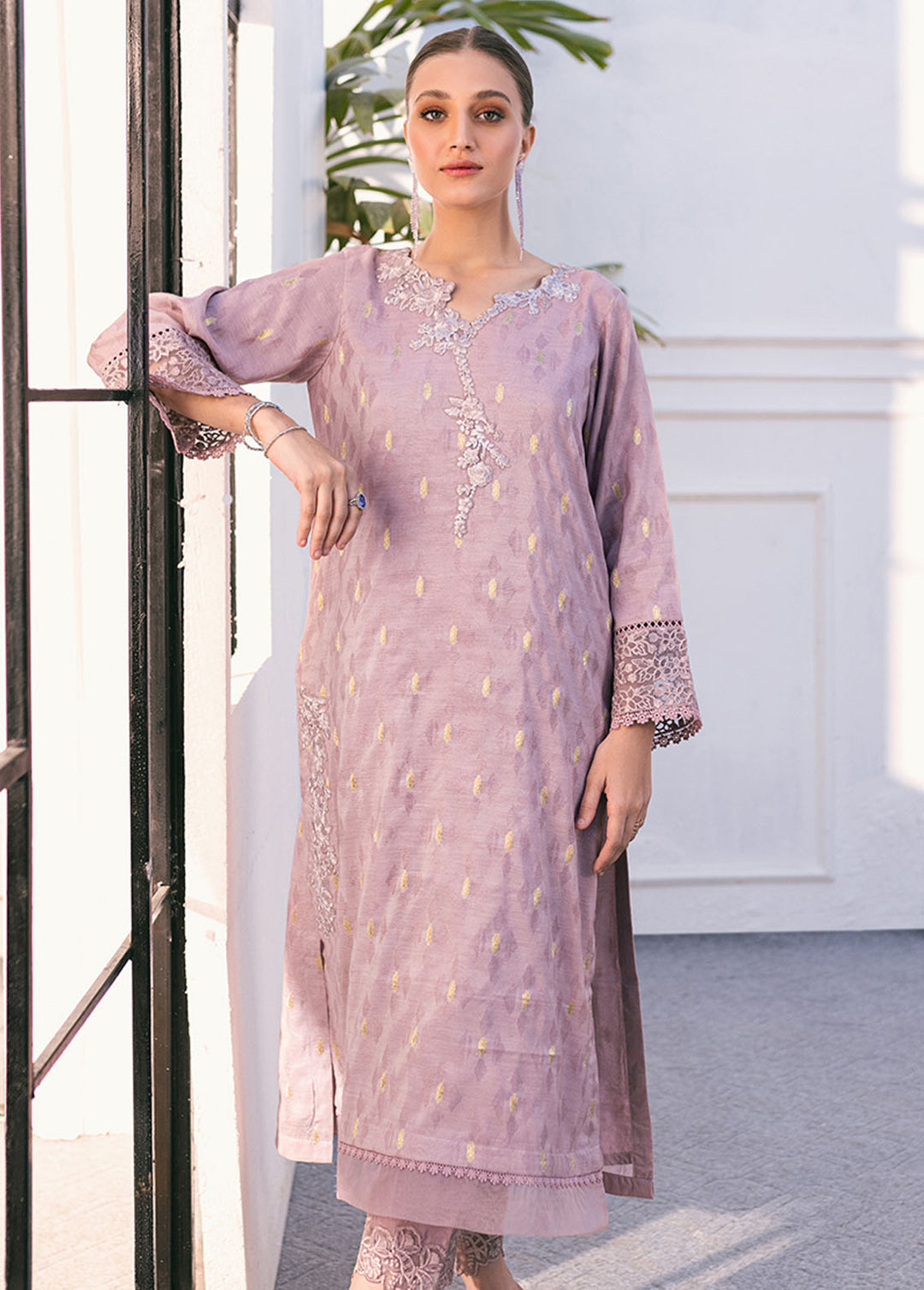 Azure Pret Embroidered Jacquard 2 Piece Suit Nigella