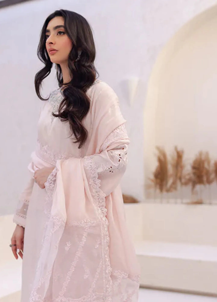 Azure Pret Embroidered Silk 3 Piece Suit Morganite Magic