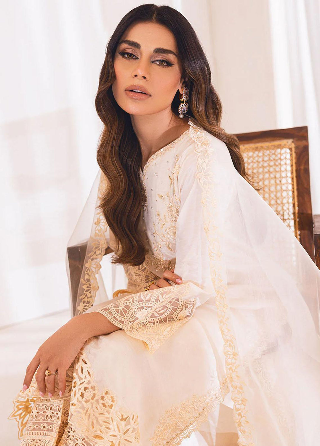 Azure Pret Luxury Silk 3 Piece Suit AZU23D Blooming Bud