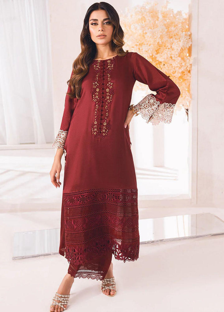 Azure Pret Luxury Silk 2 Piece Suit AZU23D Claret Bliss