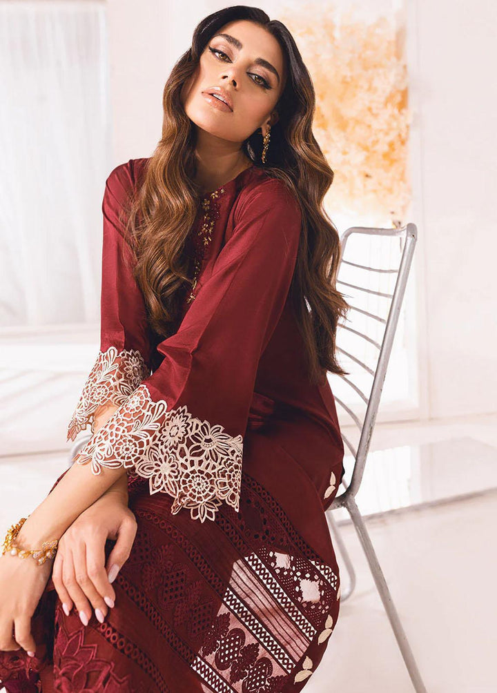 Azure Pret Luxury Silk 2 Piece Suit AZU23D Claret Bliss