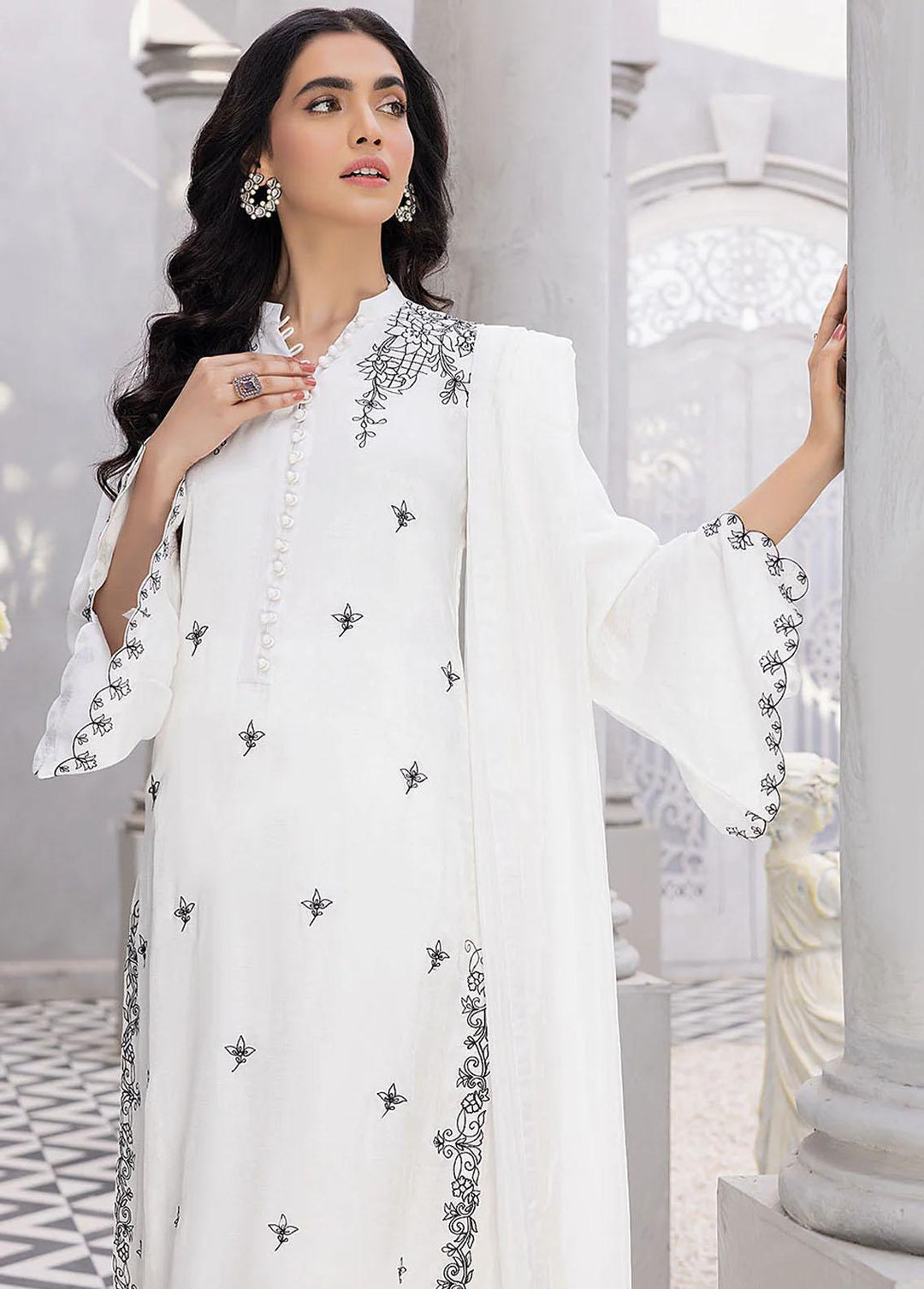 Azure Pret Luxury Silk 3 Piece Suit AZU23D Crystal Charm