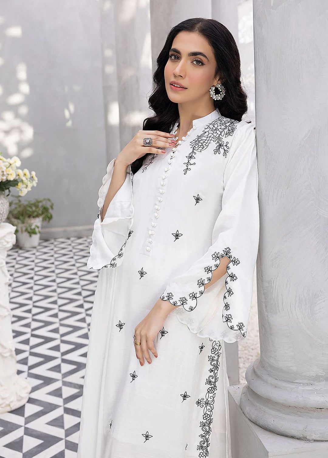 Azure Pret Luxury Silk 3 Piece Suit AZU23D Crystal Charm