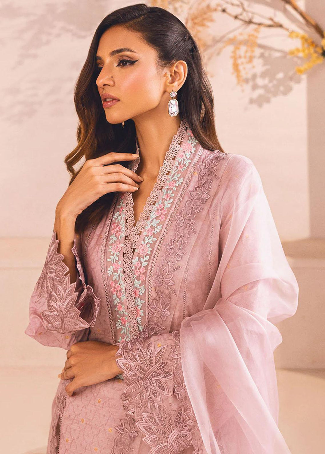 Azure Pret Luxury Cotton 4 Piece Suit AZU23D Floral Fantasy