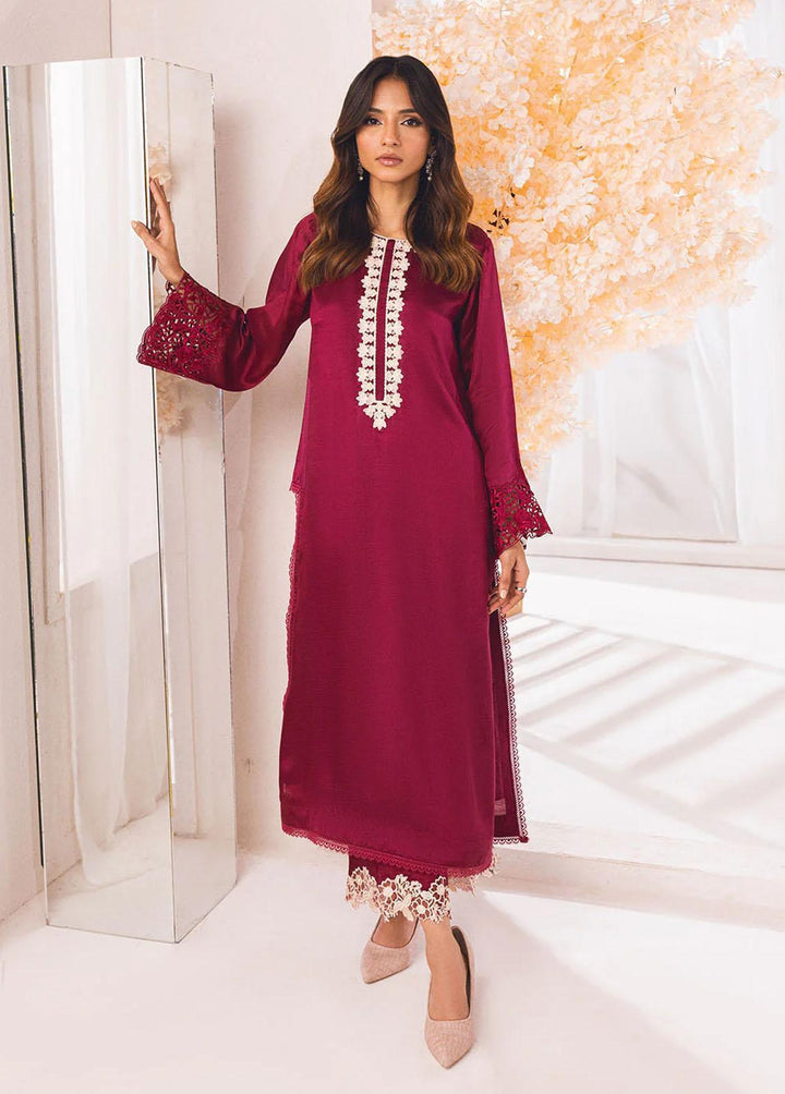 Azure Pret Luxury Silk 2 Piece Suit AZU23D Fuchsia Flame