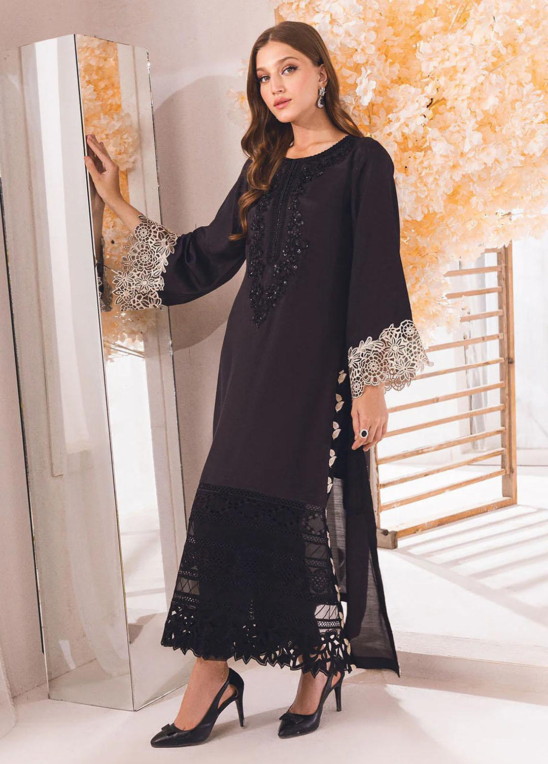 Azure Pret Luxury Silk 2 Piece Suit AZU23D Onyx Aura