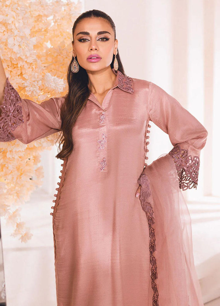 Azure Pret Luxury Raw Silk 3 Piece Suit AZU23D Rose Candy