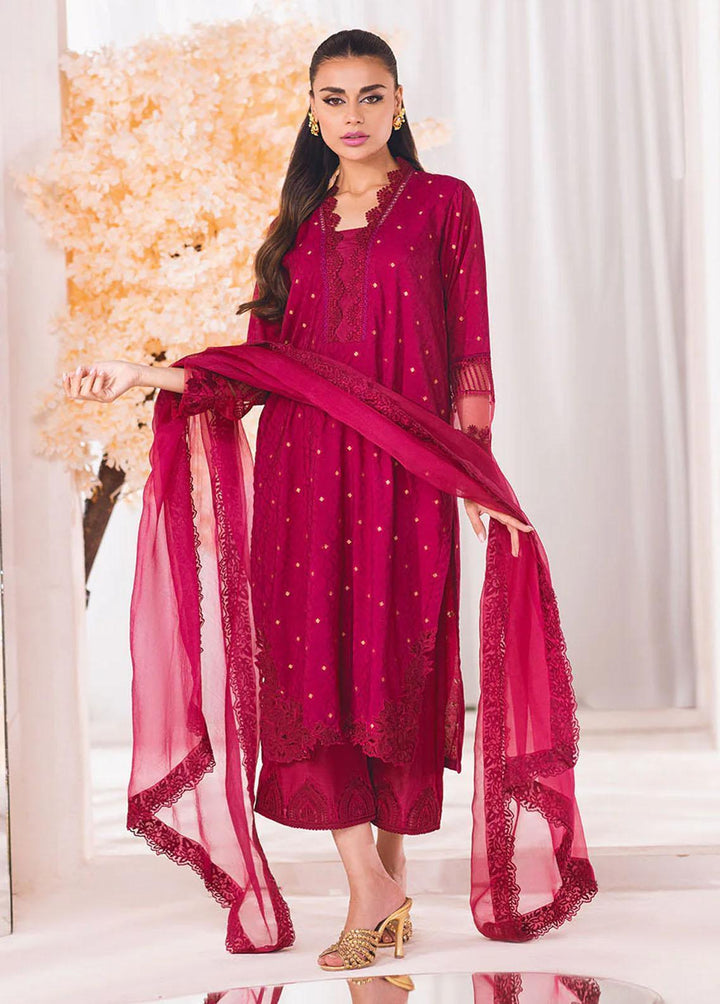 Azure Pret Luxury Jacquard 4 Piece Suit AZU23D Tulip Tales