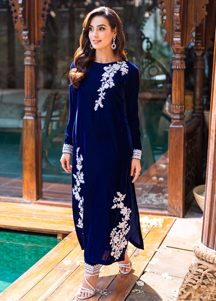 Azure Pret Embroidered Velvet 2 Piece Suit Floral Bells