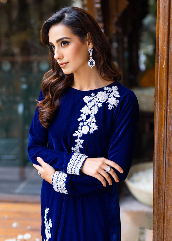 Azure Pret Embroidered Velvet 2 Piece Suit Floral Bells