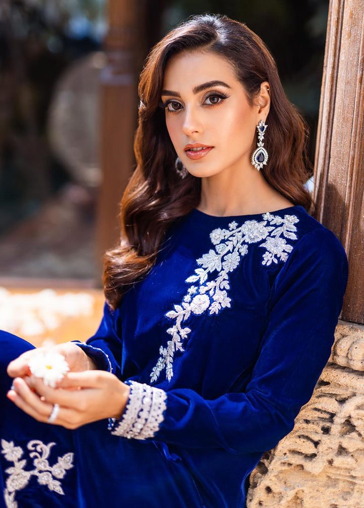 Azure Pret Embroidered Velvet 2 Piece Suit Floral Bells