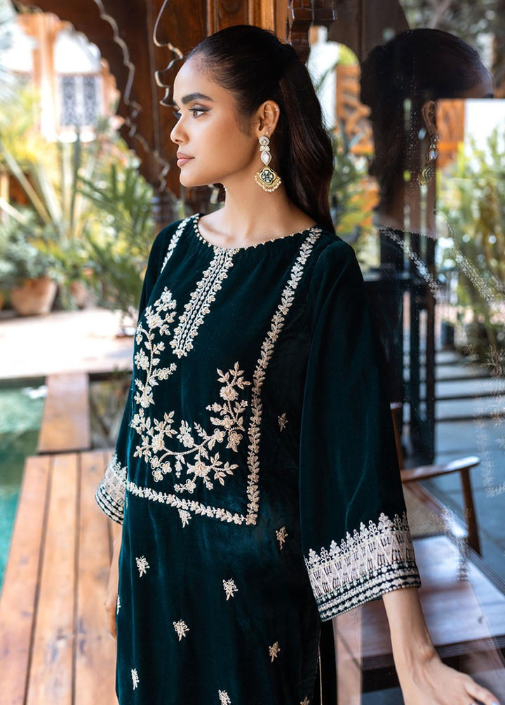 Azure Pret Embroidered Velvet 2 Piece Suit Vintage Flora